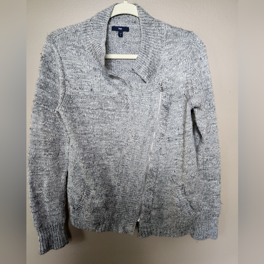 Gap Zipper Cardigan Sweater